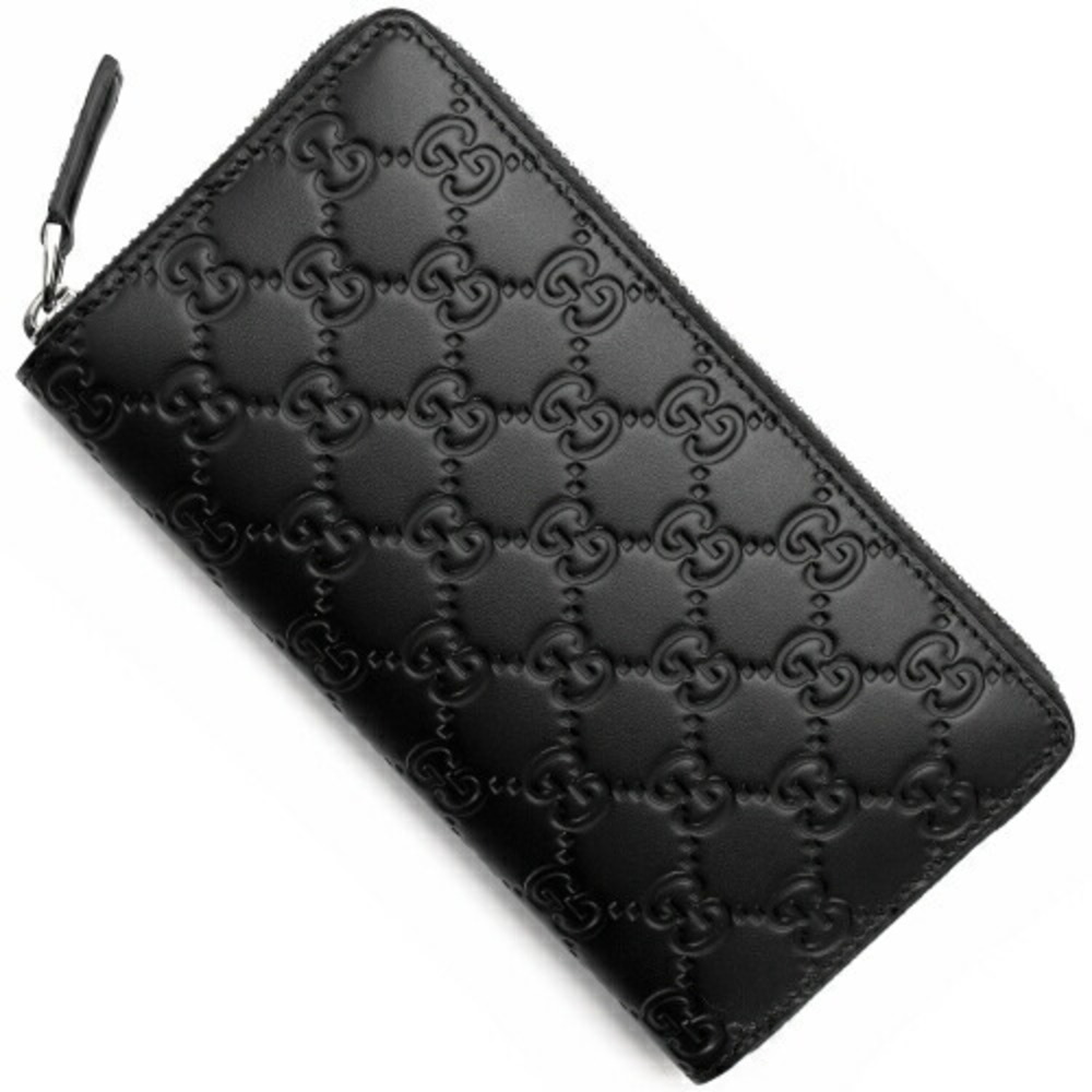 Gucci Long Wallet Avel Gg Signature Black